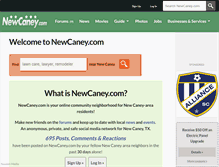 Tablet Screenshot of newcaney.com